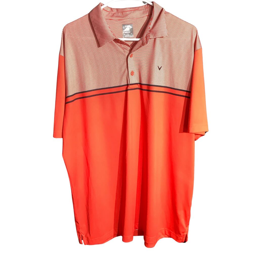 Callaway Men’s XL Vibrant solid Golf Performance Polo — Sporty, Preppy, Classic